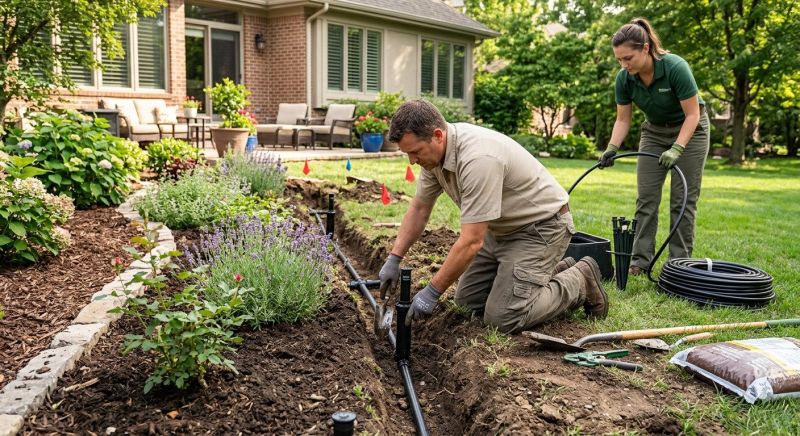 Garden Irrigation Installation in Aiken, SC